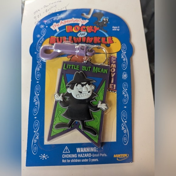Universal Studio Other - Rocky and Bullwinkle Boris - Keychain. Little But Mean